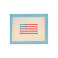 Gingham American Flag Canvas